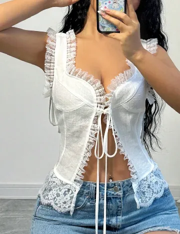 Bluza SHEIN, alb