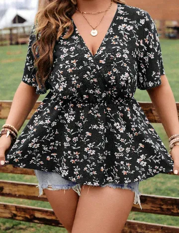 Bluza SHEIN CURVE, negru