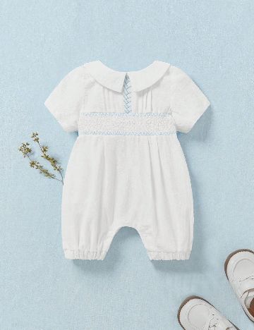 Salopeta Shein Kids, alb