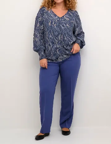 Bluza Kaffe Curve, bleumarin