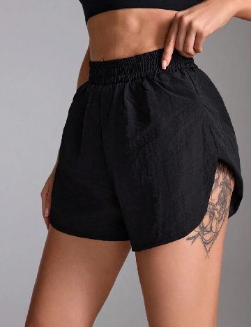 Pantaloni scurti SHEIN, negru