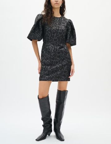 Rochie scurta InWear, gri/negru