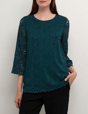 Bluza Cream, turcoaz