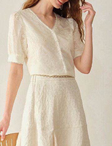 Bluza MOTF, ecru