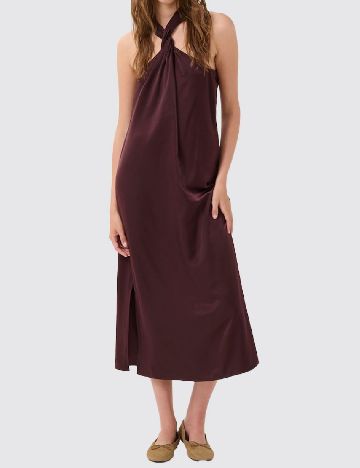 Rochie medie My Essential Wardrobe, visiniu