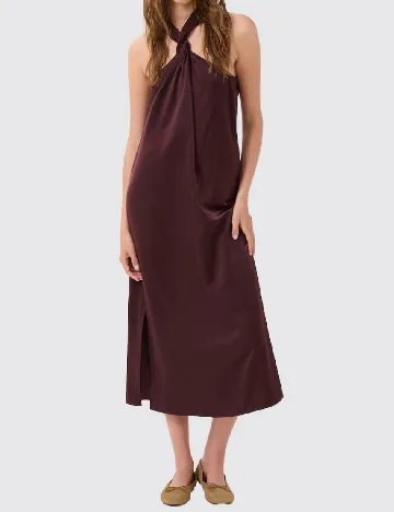 Rochie medie My Essential Wardrobe, visiniu