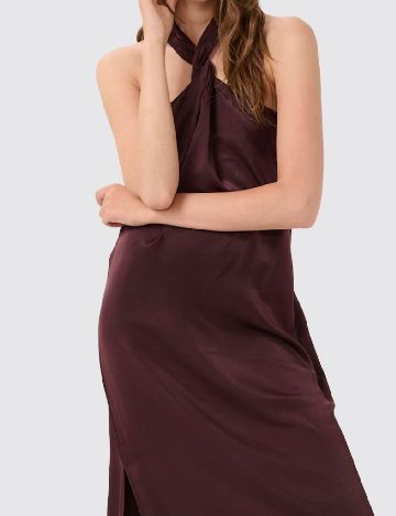Rochie medie My Essential Wardrobe, visiniu
