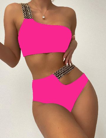 Costum de baie SHEIN, roz
