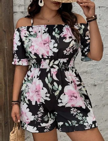 Salopeta SHEIN CURVE, floral print
