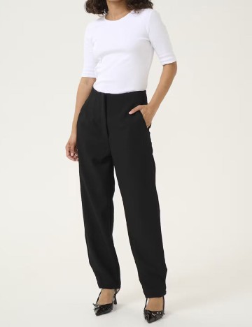 Pantaloni Kaffe, negru