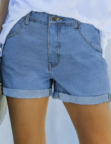 Pantaloni scurti SHEIN, albastru
