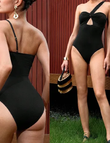 Costum de baie MOTF, negru