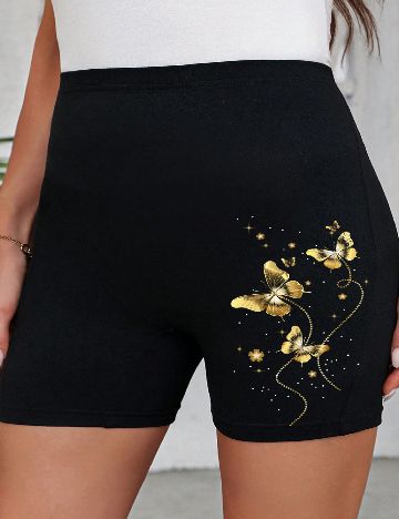 Pantaloni scurti SHEIN CURVE, negru