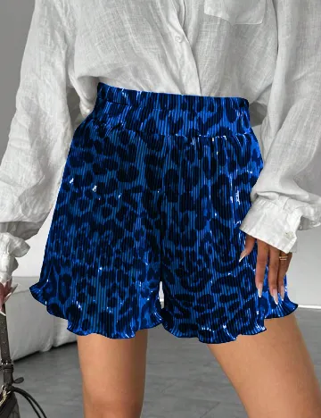 Pantaloni scurti SHEIN, albastru