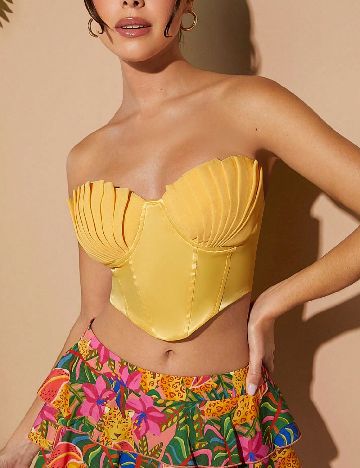 Top SHEIN, galben