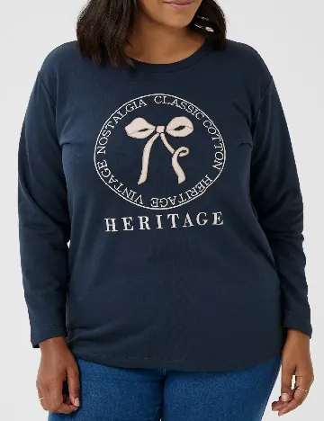 Bluza Kaffe Curve, bleumarin