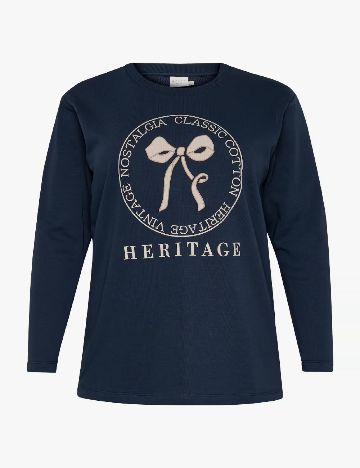 Bluza Kaffe Curve, bleumarin