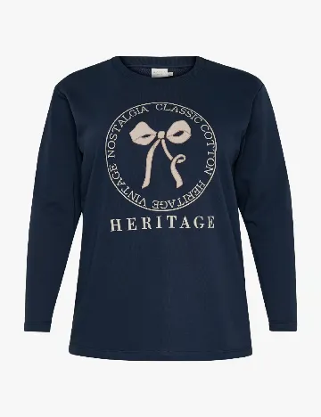 Bluza Kaffe Curve, bleumarin