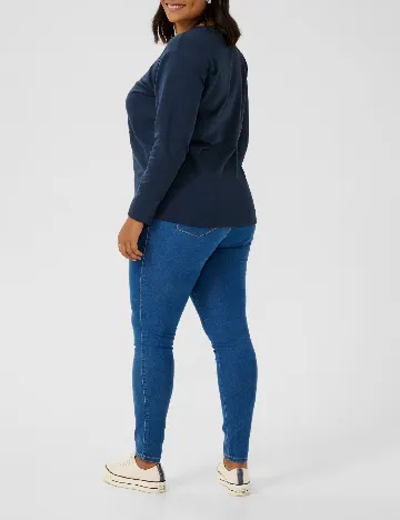 Bluza Kaffe Curve, bleumarin