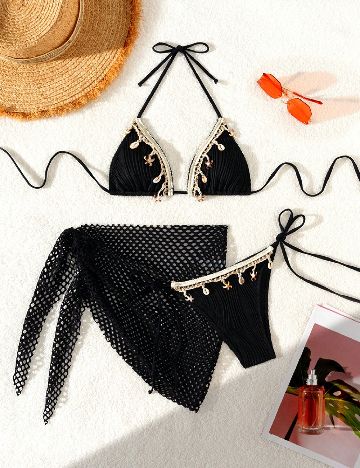 Costum de baie SHEIN, negru