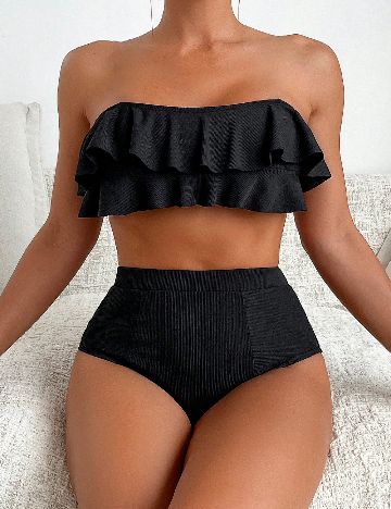 Costum de baie SHEIN, negru