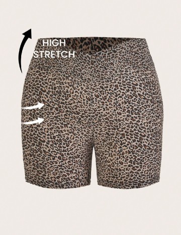 Colanti scurti SHEIN CURVE, animal print