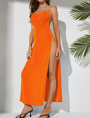 Rochie lunga SHEIN, portocaliu