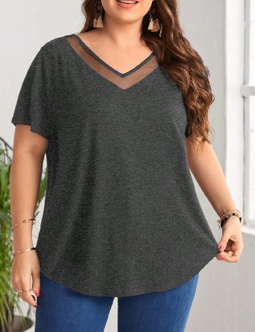 Tricou Emery Rose Curve, gri