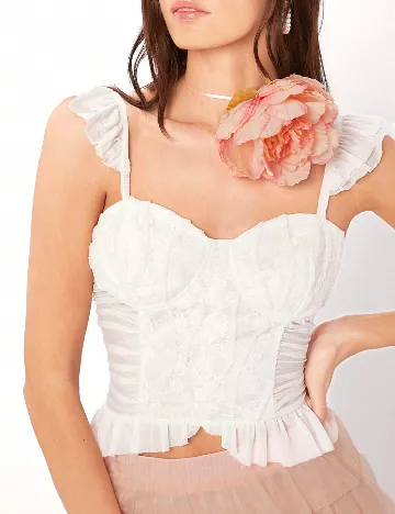 Top SHEIN, alb