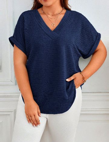 Bluza SHEIN CURVE, bleumarin