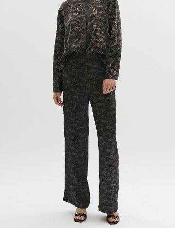 Pantaloni Karen By Simonsen, maro inchis