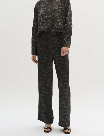 Pantaloni Karen By Simonsen, maro inchis