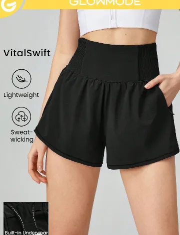 Pantaloni scurti SHEIN, negru