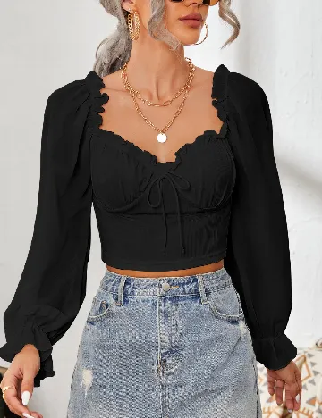 Top SHEIN, negru