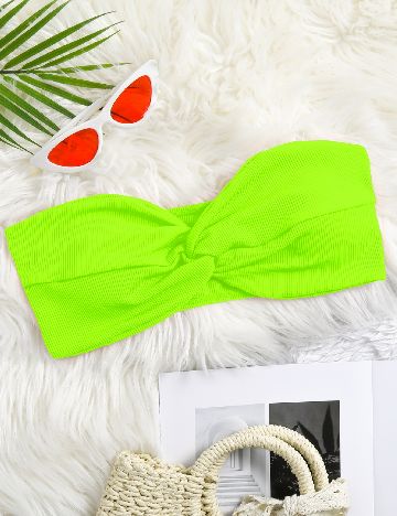 Sutien de baie SHEIN, verde neon