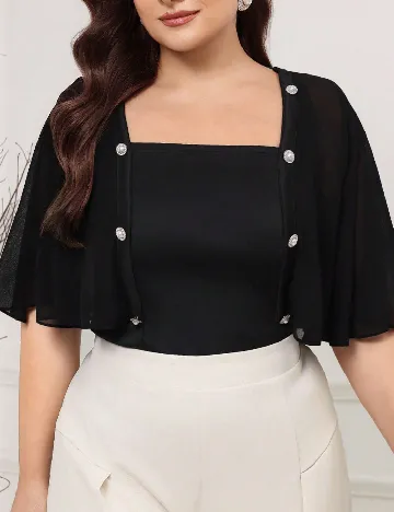 Bluza SHEIN CURVE, negru