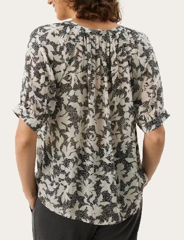 Bluza Part Two, crem/negru