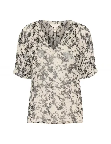 Bluza Part Two, crem/negru