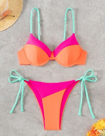 Costum de baie SHEIN, mix culori
