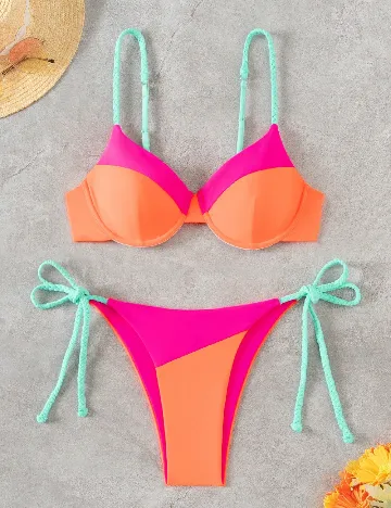 Costum de baie SHEIN, mix culori