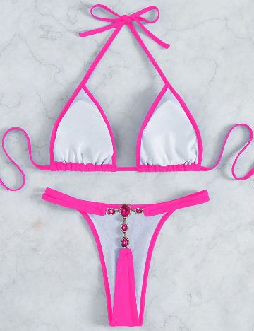Costum de baie SHEIN, roz