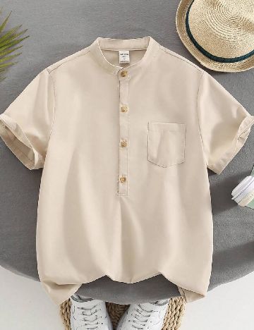Camasa Shein Kids, crem