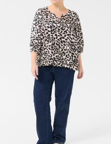 Bluza Kaffe Curve, animal print
