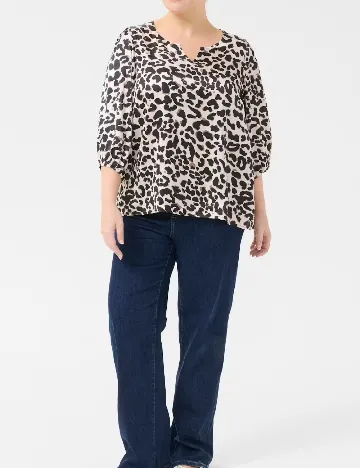Bluza Kaffe Curve, animal print