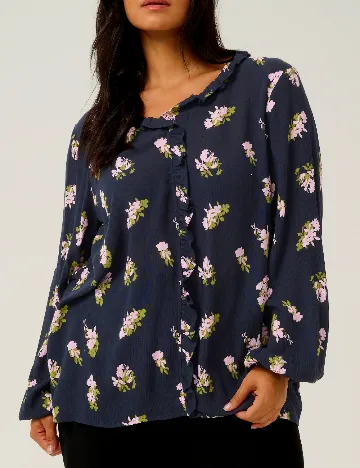 Bluza Kaffe Curve, bleumarin