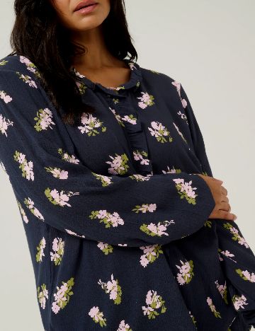 Bluza Kaffe Curve, bleumarin
