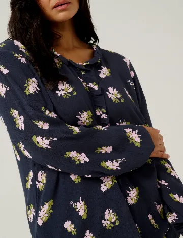 Bluza Kaffe Curve, bleumarin