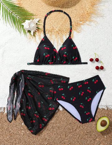 Costum de baie Shein Kids, negru