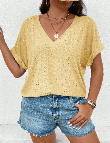 Bluza SHEIN CURVE, crem