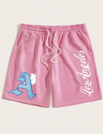 Pantaloni scurti Romwe, roz